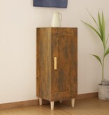 VidaXL Dressoir 34,5x34x90 cm bewerkt hout gerookt eiken