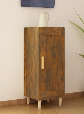 VidaXL Dressoir 34,5x34x90 cm bewerkt hout gerookt eiken