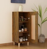 VidaXL Dressoir 34,5x34x90 cm bewerkt hout gerookt eiken