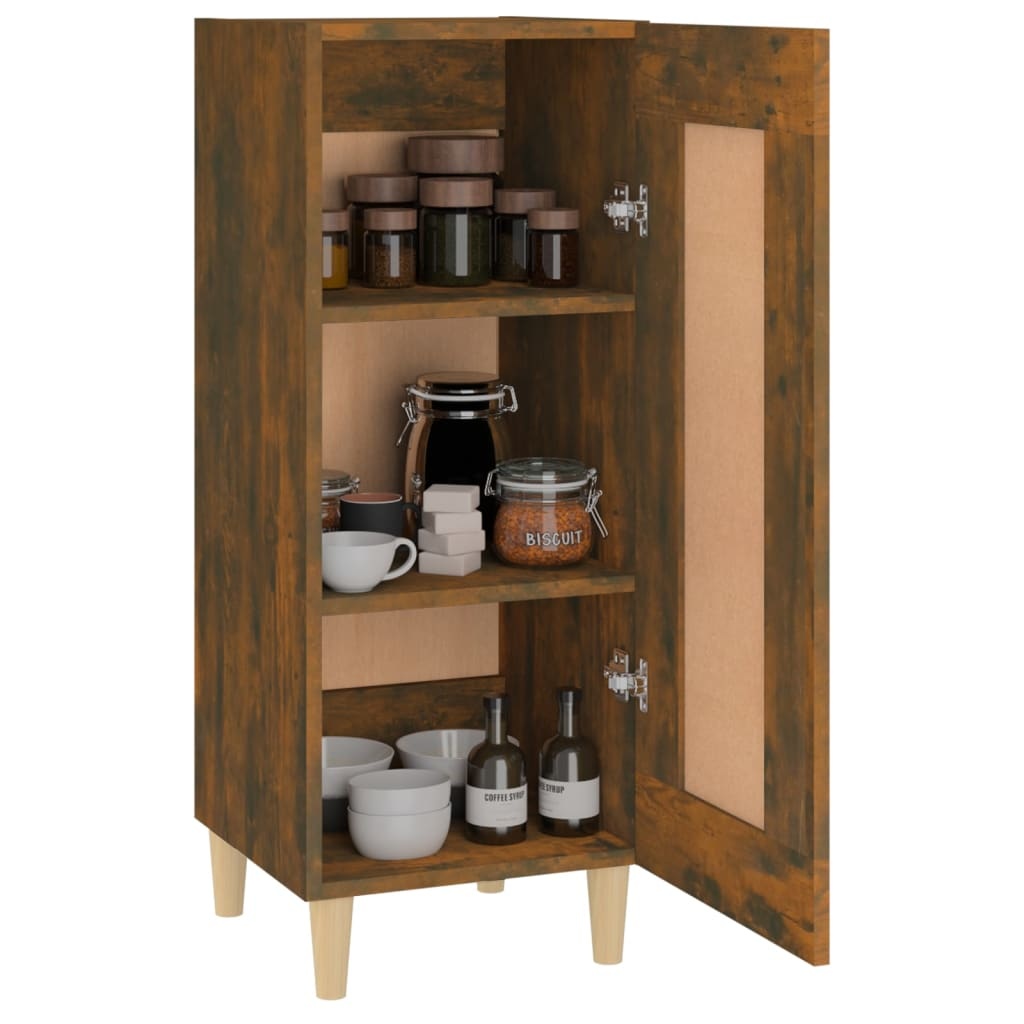 VidaXL Dressoir 34,5x34x90 cm bewerkt hout gerookt eiken