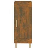 VidaXL Dressoir 34,5x34x90 cm bewerkt hout gerookt eiken