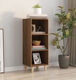 VidaXL Dressoir 34,5x32,5x90 cm bewerkt hout bruineikenkleurig