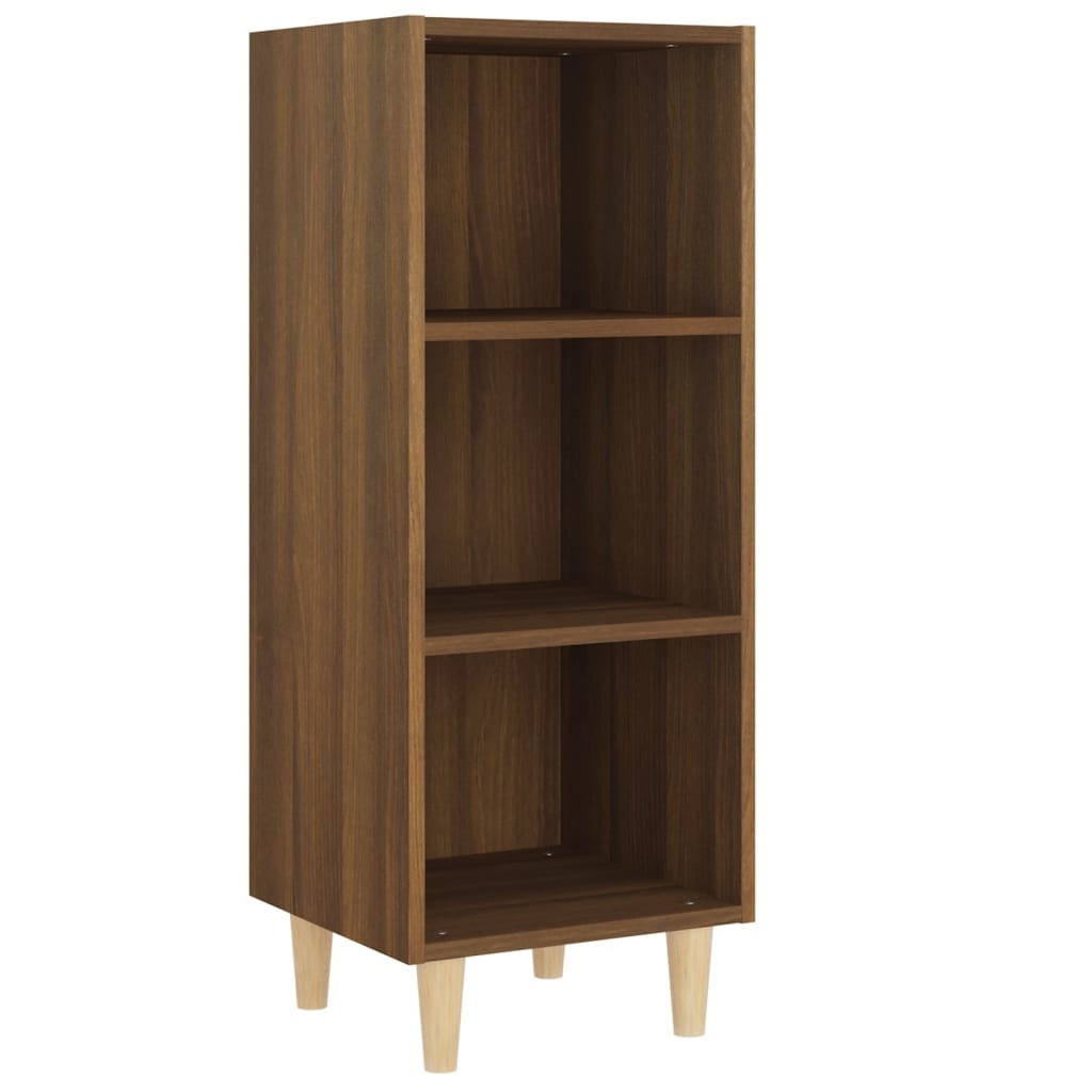 VidaXL Dressoir 34,5x32,5x90 cm bewerkt hout bruineikenkleurig