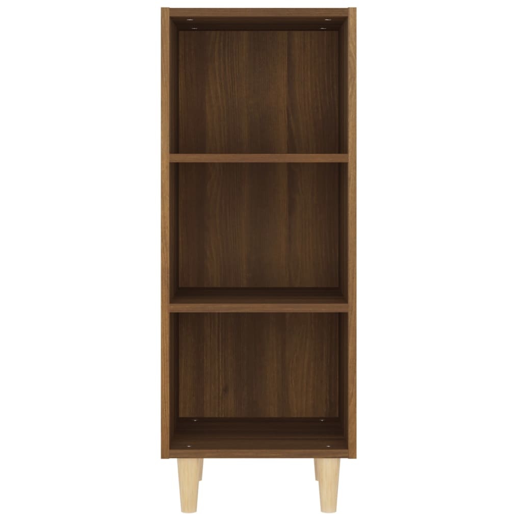 VidaXL Dressoir 34,5x32,5x90 cm bewerkt hout bruineikenkleurig