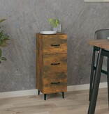VidaXL Dressoir 34,5x34x90 cm bewerkt hout gerookt eiken