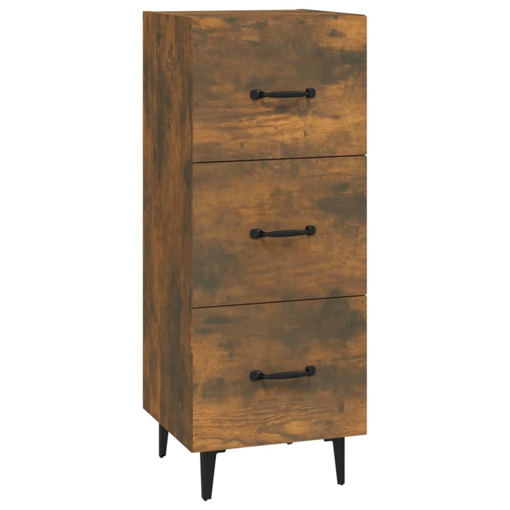 VidaXL Dressoir 34,5x34x90 cm bewerkt hout gerookt eiken