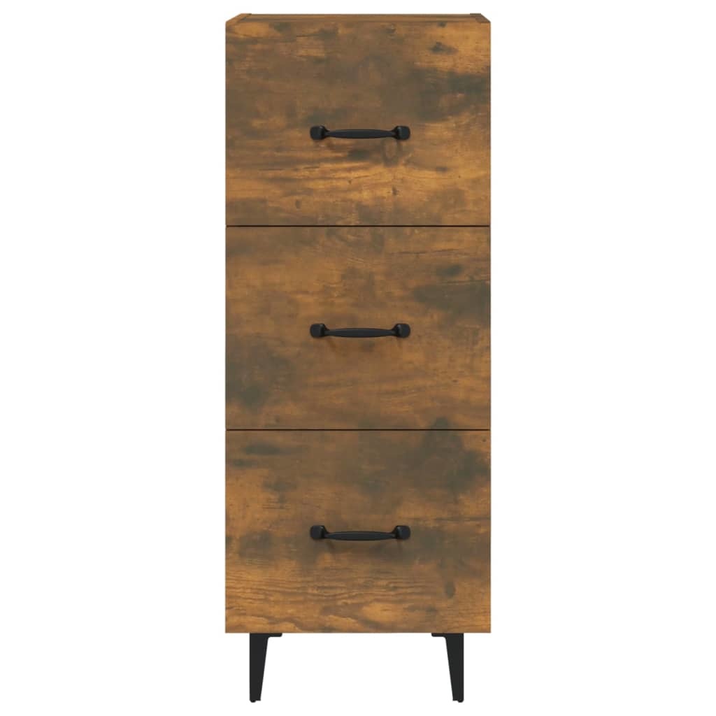 VidaXL Dressoir 34,5x34x90 cm bewerkt hout gerookt eiken