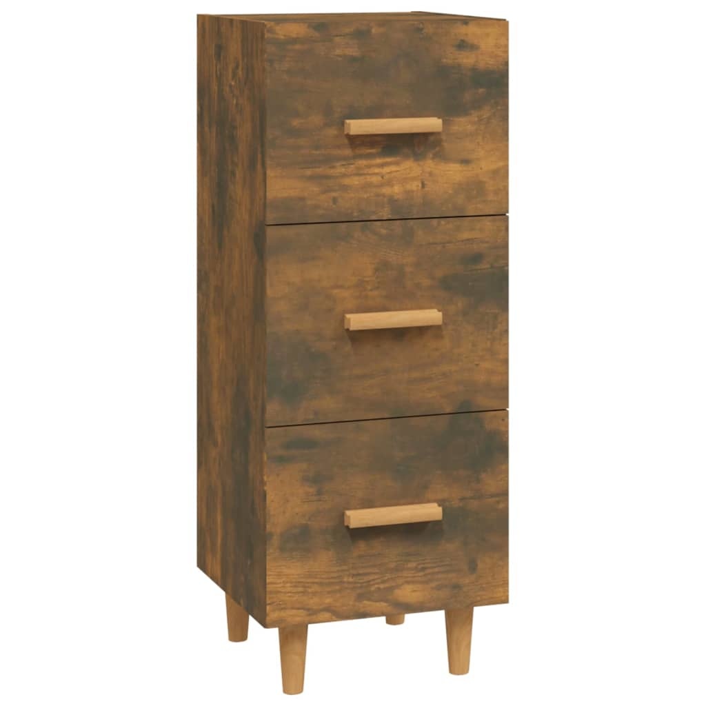 VidaXL Dressoir 34,5x34x90 cm bewerkt hout gerookt eiken