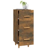 VidaXL Dressoir 34,5x34x90 cm bewerkt hout gerookt eiken