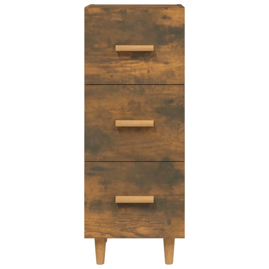 VidaXL Dressoir 34,5x34x90 cm bewerkt hout gerookt eiken