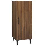 VidaXL Dressoir 34,5x34x90 cm bewerkt hout bruineikenkleurig