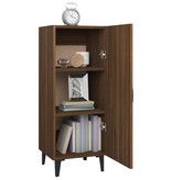 VidaXL Dressoir 34,5x34x90 cm bewerkt hout bruineikenkleurig