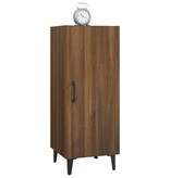 VidaXL Dressoir 34,5x34x90 cm bewerkt hout bruineikenkleurig