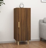 VidaXL Dressoir 34,5x34x90 cm bewerkt hout bruineikenkleurig