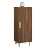 VidaXL Dressoir 34,5x34x90 cm bewerkt hout bruineikenkleurig