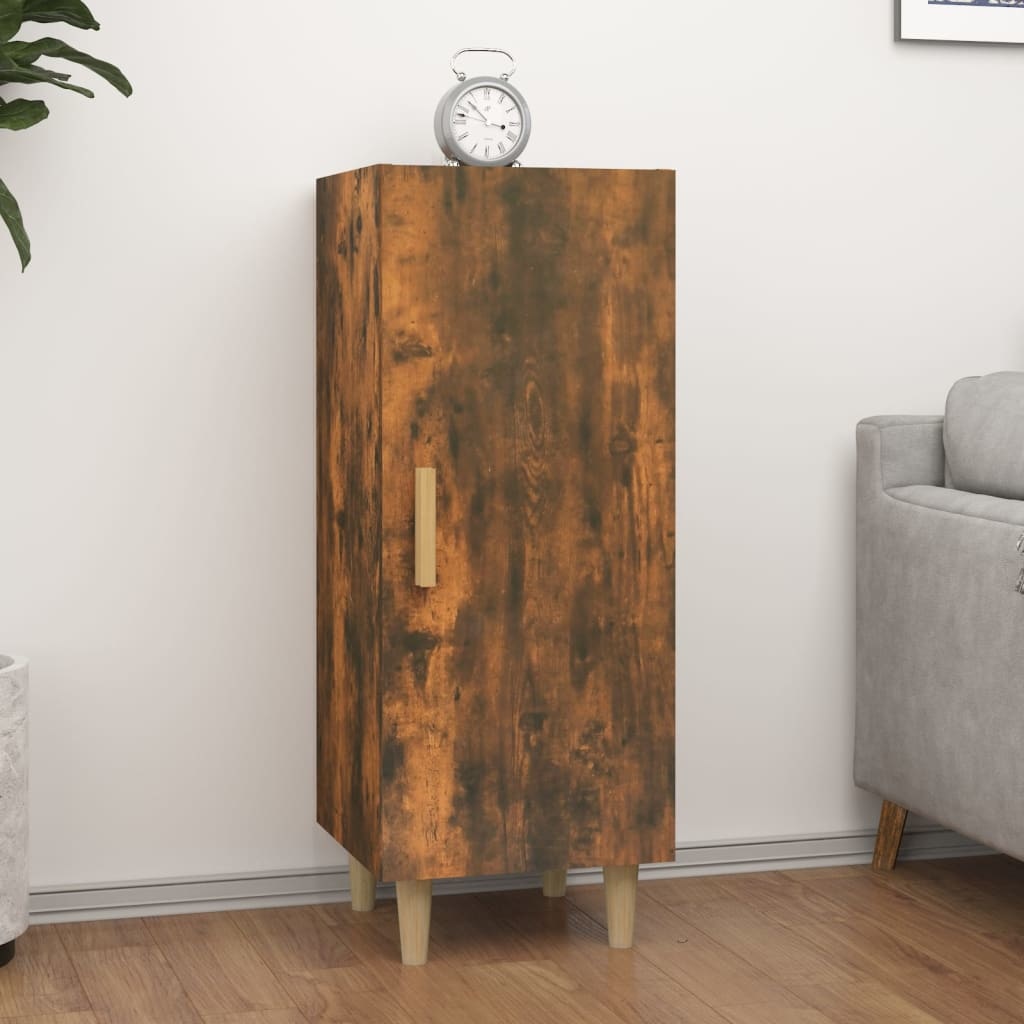 VidaXL Dressoir 34,5x34x90 cm bewerkt hout gerookt eikenkleurig