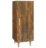 vidaXL Dressoir 34,5x34x90 cm bewerkt hout gerookt eikenkleurig