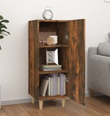 VidaXL Dressoir 34,5x34x90 cm bewerkt hout gerookt eikenkleurig