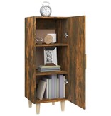 VidaXL Dressoir 34,5x34x90 cm bewerkt hout gerookt eikenkleurig