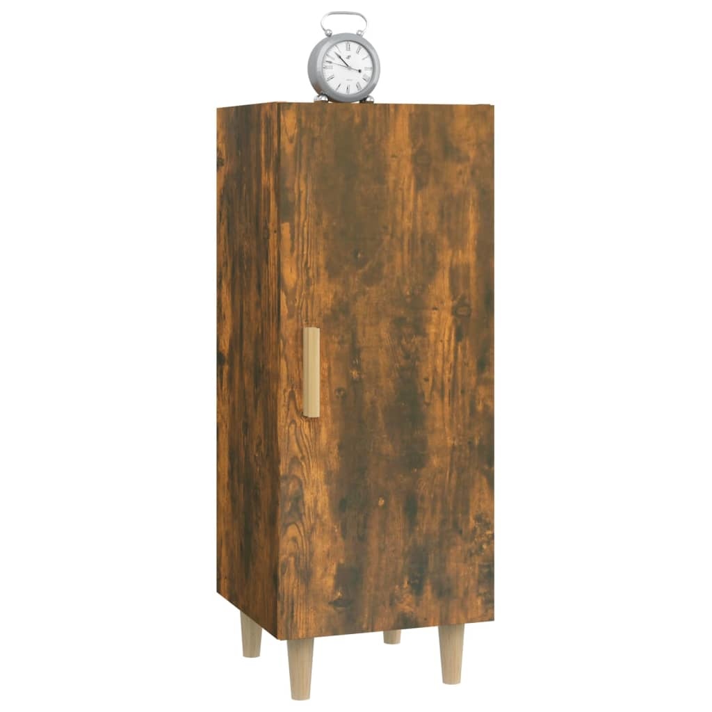 VidaXL Dressoir 34,5x34x90 cm bewerkt hout gerookt eikenkleurig