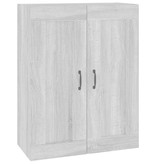 VidaXL Hangkast 69,5x32,5x90 cm grijs sonoma eikenkleurig