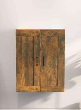 VidaXL Hangkast 69,5x32,5x90 cm gerookt eikenkleurig