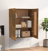 VidaXL Hangkast 69,5x32,5x90 cm gerookt eikenkleurig