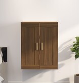 VidaXL Wandkast 69,5x32,5x90 cm bewerkt hout bruineikenkleurig