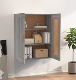 VidaXL Wandkast 69,5x32,5x90 cm bewerkt hout grijs sonoma eikenkleurig
