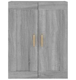 VidaXL Wandkast 69,5x32,5x90 cm bewerkt hout grijs sonoma eikenkleurig