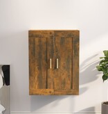 VidaXL Wandkast 69,5x32,5x90 cm bewerkt hout gerookt eikenkleurig