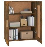 VidaXL Wandkast 69,5x32,5x90 cm bewerkt hout gerookt eikenkleurig