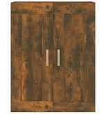VidaXL Wandkast 69,5x32,5x90 cm bewerkt hout gerookt eikenkleurig