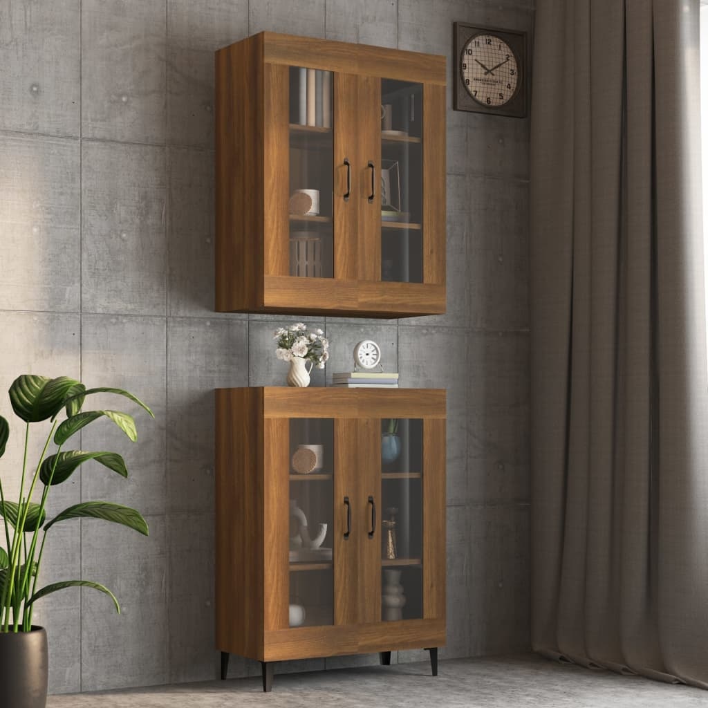VidaXL Hangkast 69,5x34x90 cm bruineikenkleurig