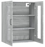 vidaXL Hangkast 69,5x34x90 cm grijs sonoma eikenkleurig