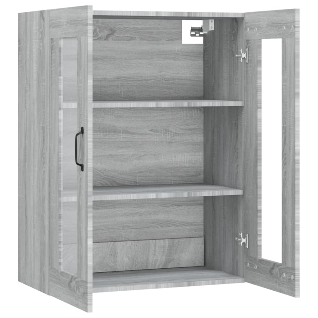 VidaXL Hangkast 69,5x34x90 cm grijs sonoma eikenkleurig