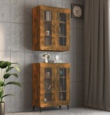 VidaXL Hangkast 69,5x34x90 cm gerookt eikenkleurig