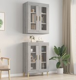 VidaXL Hangkast 69,5x34x90 cm grijs sonoma eikenkleurig