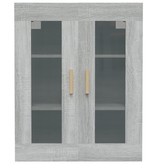 vidaXL Hangkast 69,5x34x90 cm grijs sonoma eikenkleurig