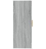 VidaXL Hangkast 69,5x34x90 cm grijs sonoma eikenkleurig