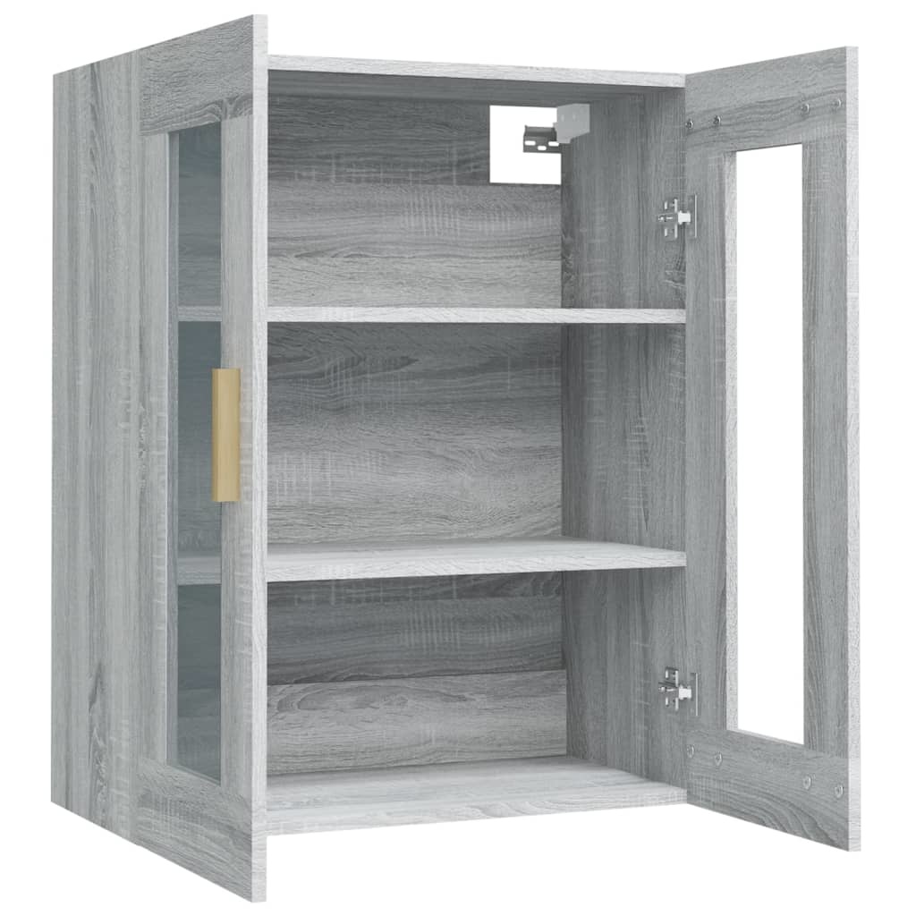 VidaXL Hangkast 69,5x34x90 cm grijs sonoma eikenkleurig