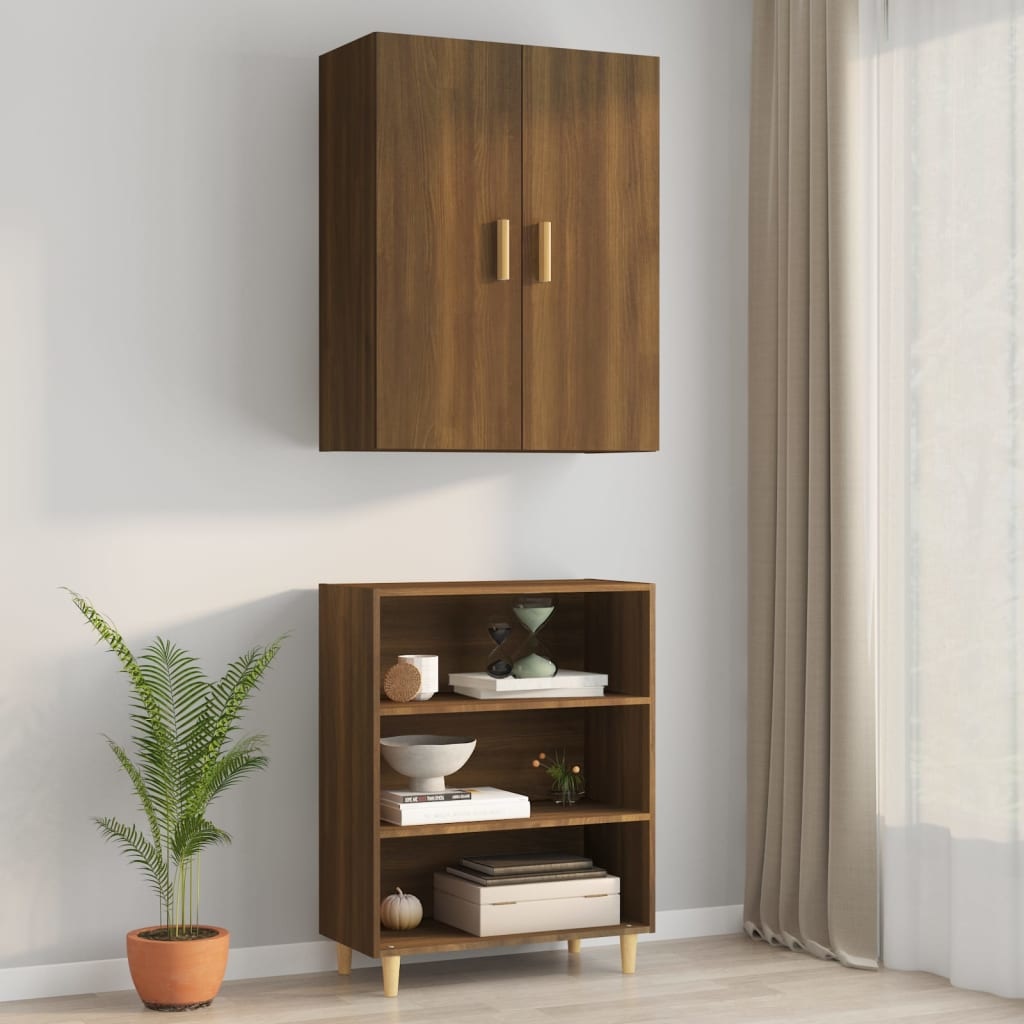 VidaXL Hangkast 69,5x34x90 cm bruineikenkleurig