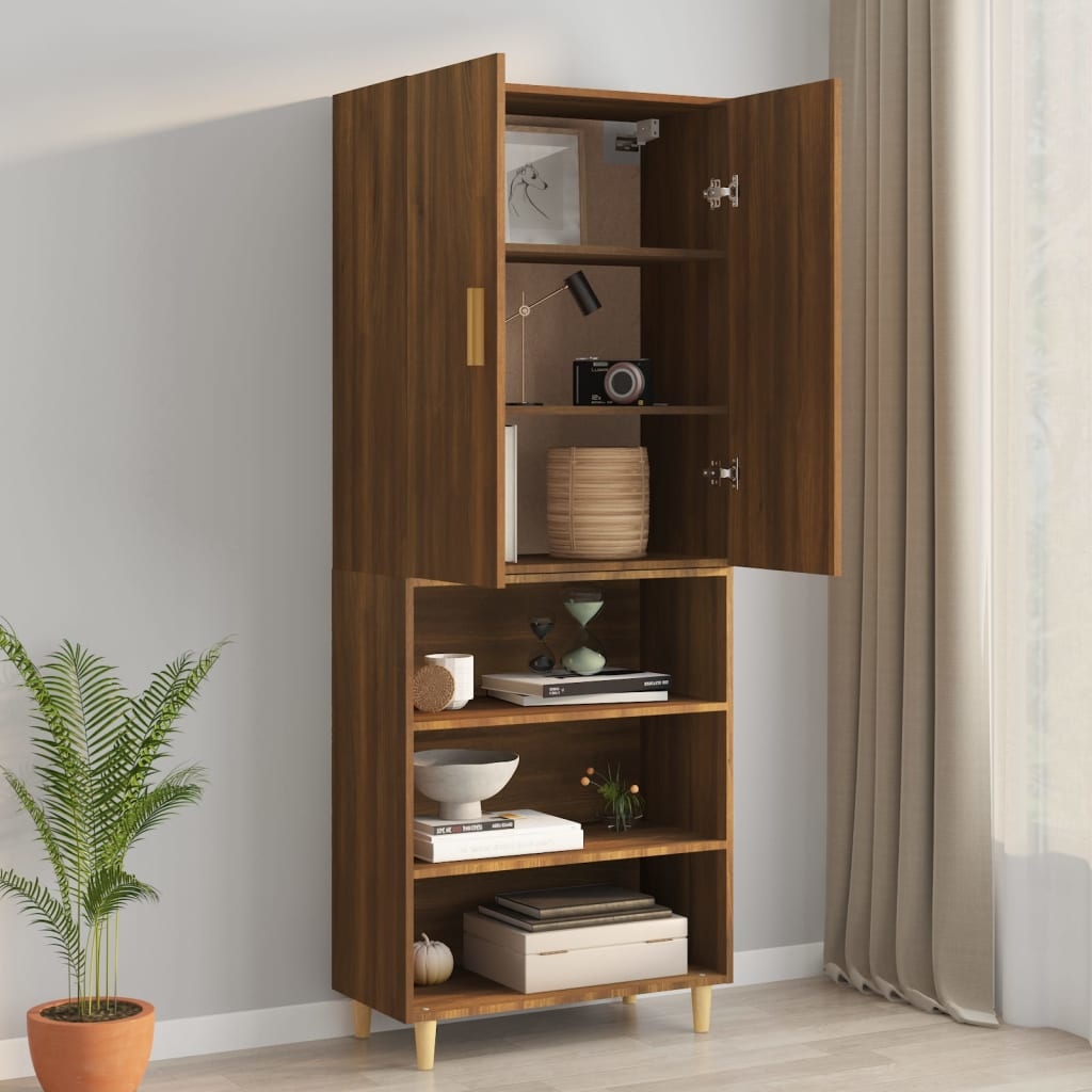 VidaXL Hangkast 69,5x34x90 cm bruineikenkleurig