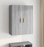 VidaXL Hangkast 69,5x34x90 cm grijs sonoma eikenkleurig