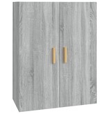 vidaXL Hangkast 69,5x34x90 cm grijs sonoma eikenkleurig