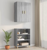 VidaXL Hangkast 69,5x34x90 cm grijs sonoma eikenkleurig