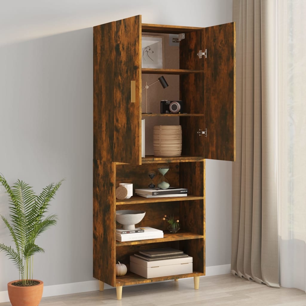 VidaXL Hangkast 69,5x34x90 cm gerookt eikenkleurig