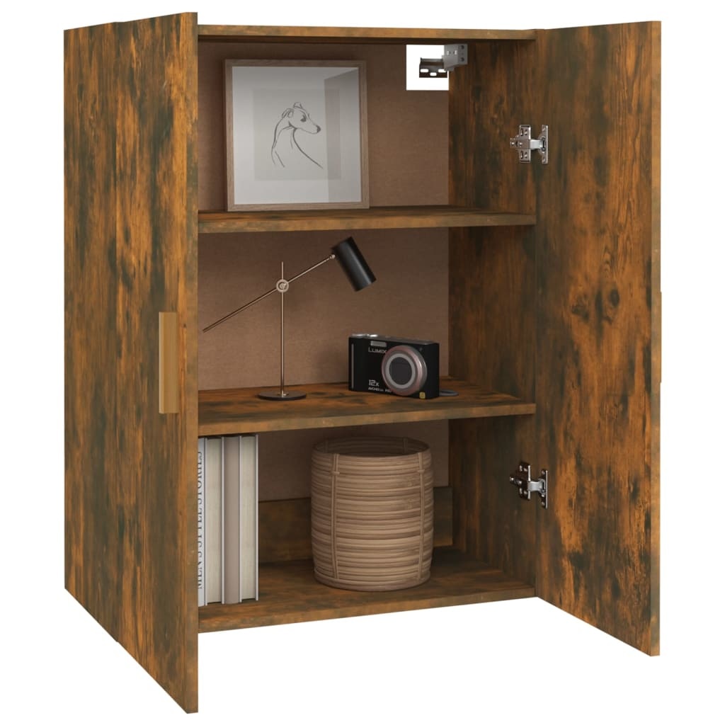VidaXL Hangkast 69,5x34x90 cm gerookt eikenkleurig