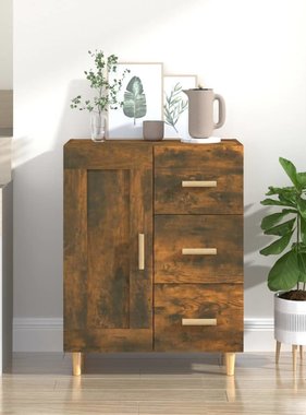 VidaXL Dressoir 69,5x34x90 cm bewerkt hout gerookt eikenkleurig