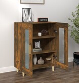 VidaXL Dressoir 69,5x34x90 cm bewerkt hout gerookt eikenkleurig